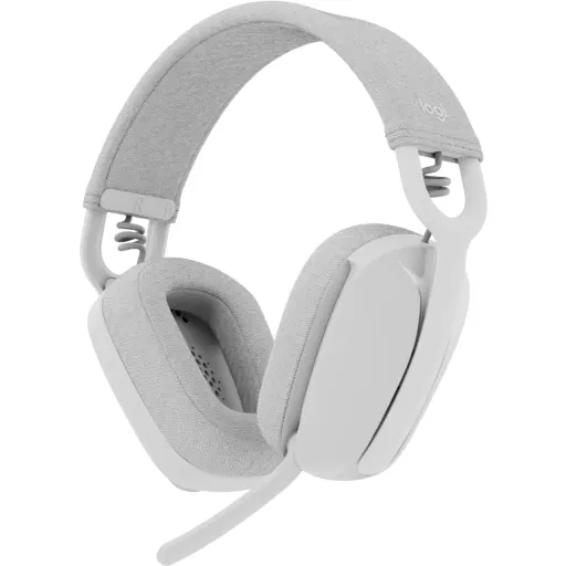 image of a Audífonos Inalámbricos Logitech Zone Vibe 100, OverEar Bluetooth Blanco