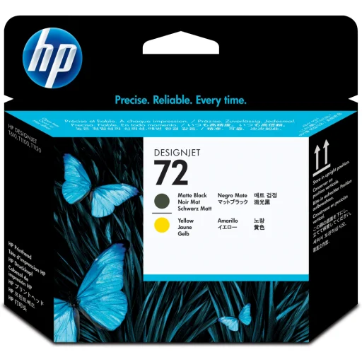 Imagen 1 de Cabezal de Impresión HP 72 Negro Mate y Amarillo p/HP Designjet T610, T620, T770