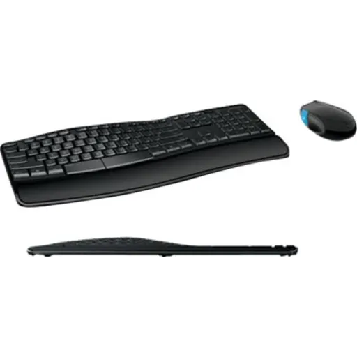 Imagen 2 de Kit Teclado Mouse Inalámbrico Microsoft Sculpt Comfort Optico 1000 DPI USB Negro