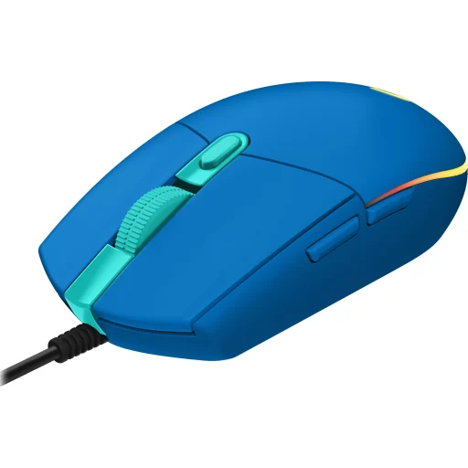 Imagen 4 de Mouse Alámbrico Logitech G203 Lightsync RGB Óptico 8000dpi 6 botones USB azul