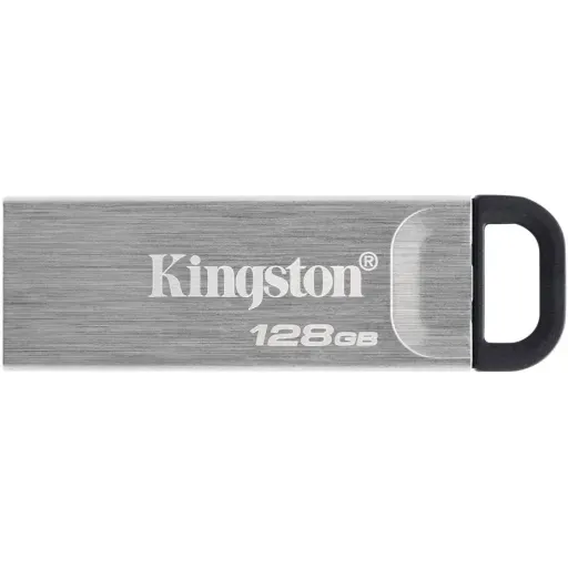 Imagen 3 de Pendrive 128GB Kingston DataTraveler Kyson USB 3.2 Gen1 Esc60MBs Lec200MBs Plata