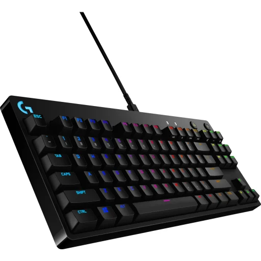 Imagen 1 de Teclado Gamer Alámbrico Logitech G Pro RGB Mecánico Switch GX Blue Color Negro
