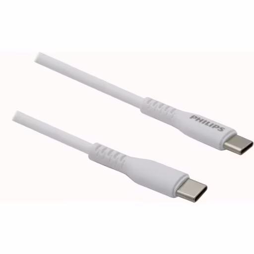 DLC8601W CABLE PHILIPS USB-C A USB-C 1M 60W MAX BLANCO SILIC
