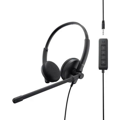 Imagen 1 de Audífonos Dell WH1022 Alámbricos USB con Micrófono cable 1.5Mt Negro