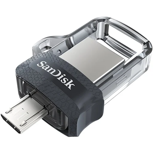 Imagen 0 de Pendrive 128GB SanDisk USB 3.0 Dual Drive p/Smartphones Android Micro USB