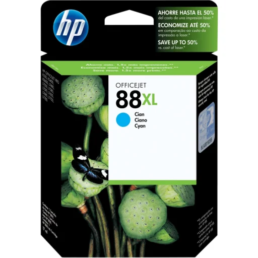 Imagen 1 de HP 88 - 17.1 ml - Alto rendimiento - cián - original - cartucho de tinta - para Officejet Pro K5400, K550, K8600, L7480, L7580, L7590, L7650, L7680, L7780