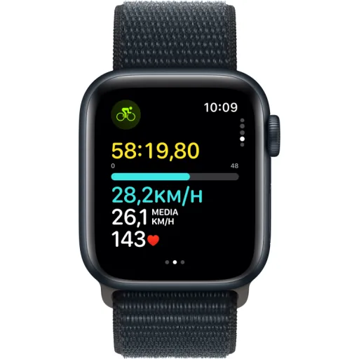 Imagen 3 de Smartwatch Apple Watch SE, GPS 40mm Correa Loop deportiva Aluminio medianoche