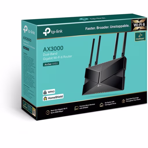 Imagen 3 de Router TP-Link Archer AX53, Wi-Fi 6 Gigabit de doble banda 2402Mbps en 5GHz