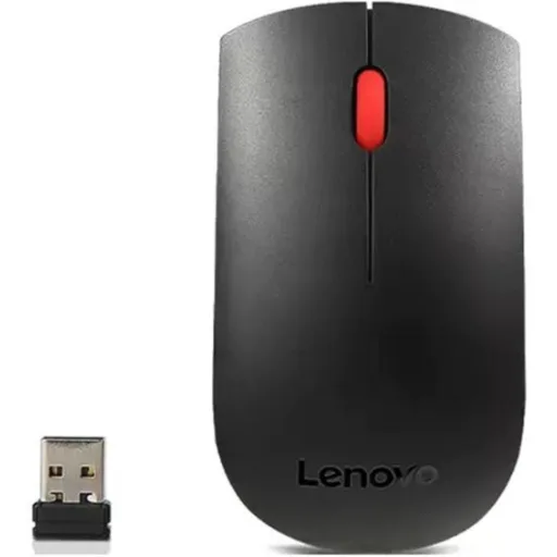 Imagen 4 de Kit Teclado Mouse Inalámbrico Lenovo 2.4 GHz Wireless via Nano USB Negro