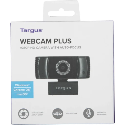 Imagen 19 de Cámara Web Targus Webcam Plus, 1080p Full HD, Enfoque Automático, Negro