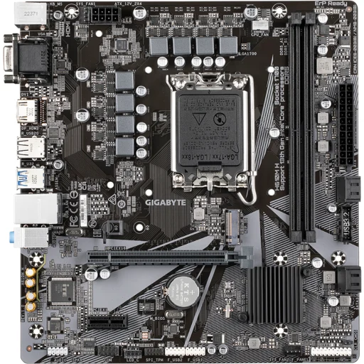Imagen 1 de Tarjeta Madre Gigabyte H610M H LGA1700 14°G DDR5 M.2 PS/2 HDMI VGA 2*USB3.2 MATX