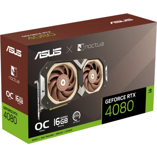 Imagen 2 de ASUS GeForce RTX 4080 16GB Noctua - OC Edition - tarjeta grafica - GeForce RTX 4