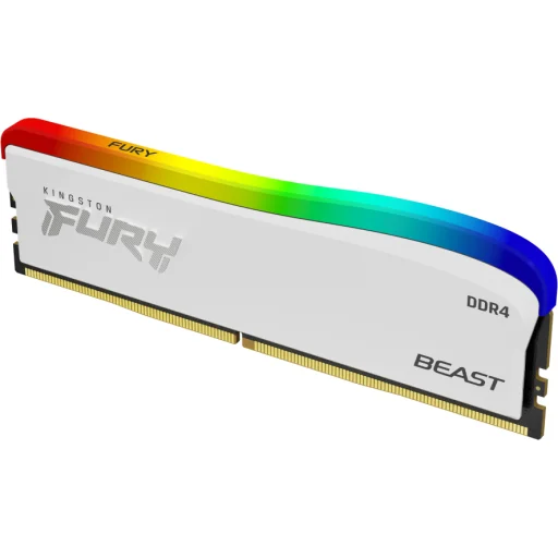 Memoria RAM 8GB DDR4 3200MHz DIMM CL16 Non-ECC 1.35v 288p - FURY Beast White RGB