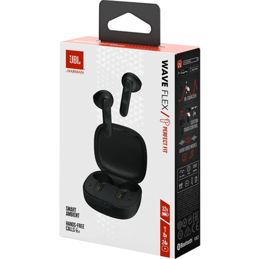 Audífonos bluetooth True Wireless JBL Wave Buds resistente al agua