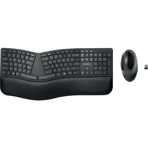 Imagen 18 de Kit Teclado Mouse Inalámbrico Ergonómico Kensington Pro Fit Ergo Bluetooth Negro