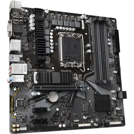 Imagen 3 de Tarjeta Madre Gigabyte B660M DS3H DDR4 LGA1700 12°G 4*DDR4 2*M.2 DP HDMI VGA USB