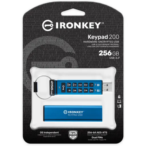 Imagen 4 de 256GB IronKey Keypad 200 FIPS 140-3 Lvl 3 (Pendin