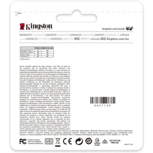 Imagen 7 de Pendrive 32GB Kingston DataTraveler 70 USB-C 3.2 Gen1 Lect 110MB/s Esc 8MB/s
