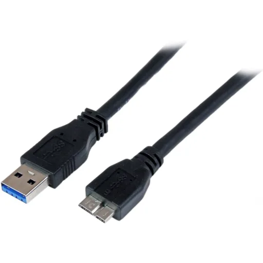 Imagen 0 de Cable USB 3.0 Tipo-A a Micro USB Tipo-B M/M 1mt Certificado SS Negro - StarTech