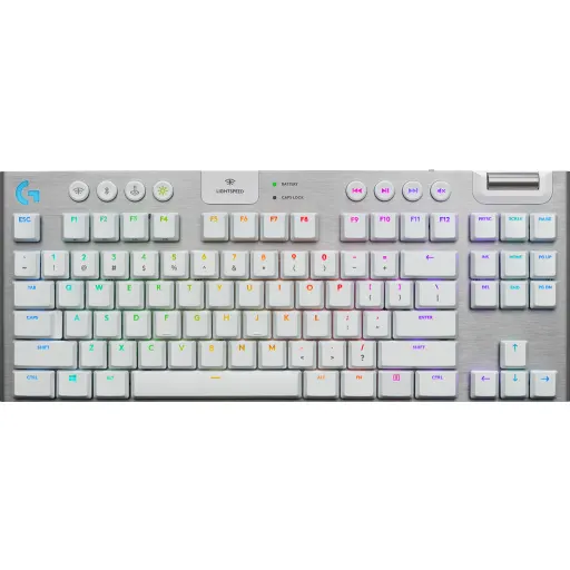 Imagen 0 de Teclado Inalámbrico Logitech G915 TKL RGB Bluetooth USB Sin Tecl N° Blanco Artic