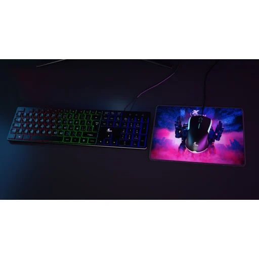 Imagen 2 de Kit Teclado Mouse MousePad XTech XTK-535S, Tec Español, Mouse 1200dpi, MPd 30*25
