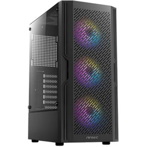 Imagen 0 de Gabinete Gamer Antec AX20, MidTower RGB 2*USB2.0 USB3.0 Vidrio lateral ATX Negro