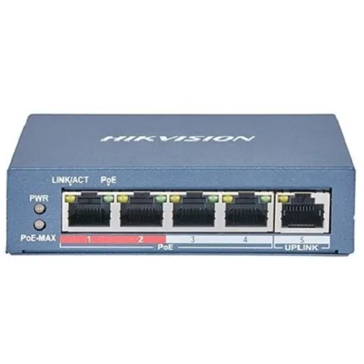 Imagen 0 de Switch Hikvision DS-3E1105P-EI/M, 4 Port Fast Ethernet Smart POE