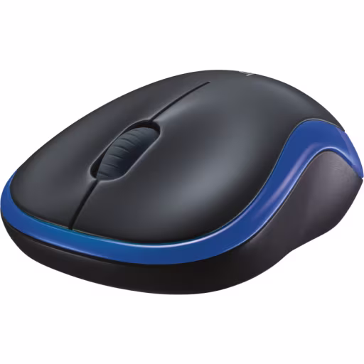 Imagen 1 de Mouse Inalámbrico Logitech M185 Óptico 1000dpi Recp. USB color Azul