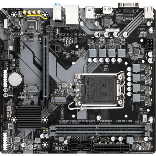 Imagen 4 de Tarjeta Madre Gigabyte B760M H r1.0 LGA1700 14°G 2*DDR5 2*M.2 HDMI VGA USB3.2