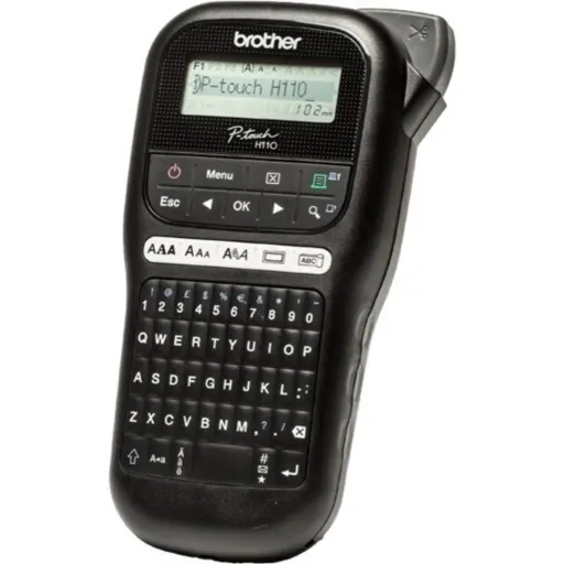 Imagen 3 de Rotuladora Portátil Brother PTH110BK P-Touch 20mm/s Teclado QUERTY LCD Negro 