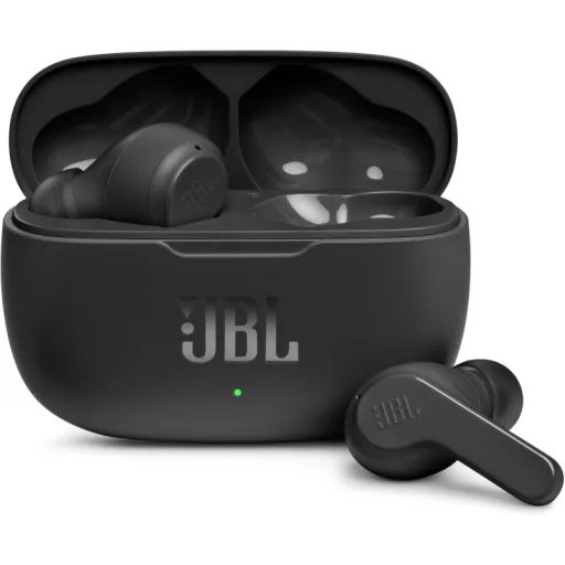 Imagen 0 de Audífonos Inalámbricos JBL Wave 200 TWS, In-Ear BT5.0 Cuna de carga c/mic Negro
