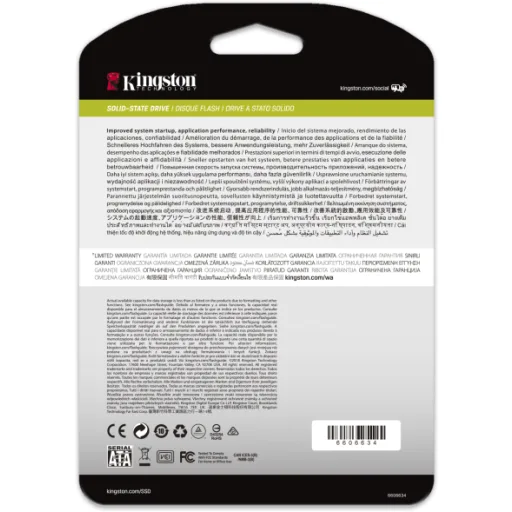 Imagen 3 de Unidad SSD Kingston DC500M 960GB 2.5" 7mm SATA 3 6GB/s Lect555MB/sEsc520MB/s