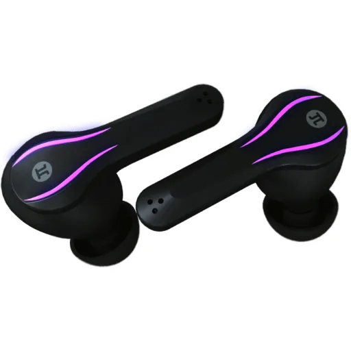 Imagen 2 de Audífonos Gamer Inalámbricos Primus PWH-200 c/Mic Caja Carga 400mAh Color negro