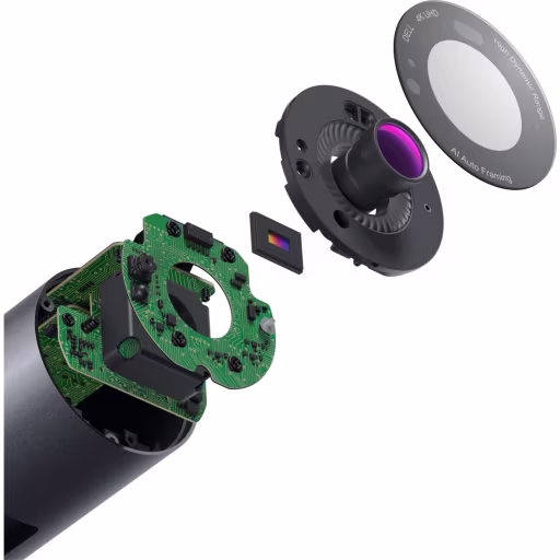 Imagen 4 de Cámara Web Dell UltraSharp WB7022, 4K UHD Zoom Dig. 5x USB-C/A Negro