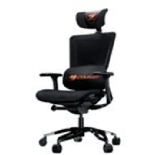 Imagen 5 de COUGAR Argo - Silla - ergonómico - reposabrazos - forma de T - inclinación - giratorio - piel PVC, malla - negro