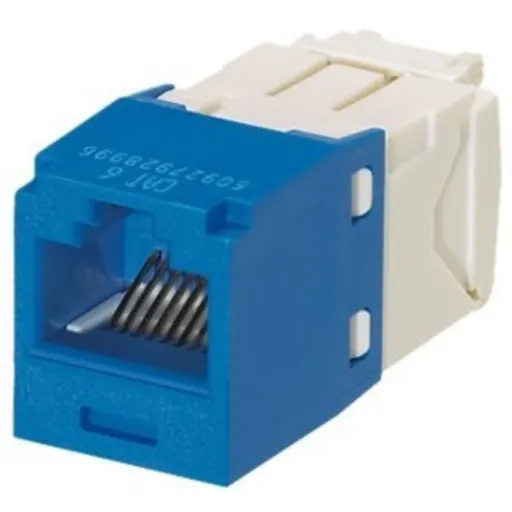 Imagen 1 de Mini-Com Module, Cat 6, UTP, 8 pos 8 wire, Universal, Blue, TG Style