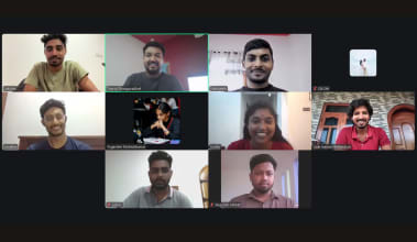 Screenshot of Exline Labs virtual team meeting