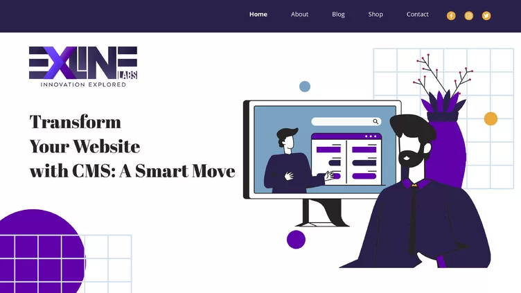 hero image for the blog: Transform Your Website with Content Management System: A Smart Move