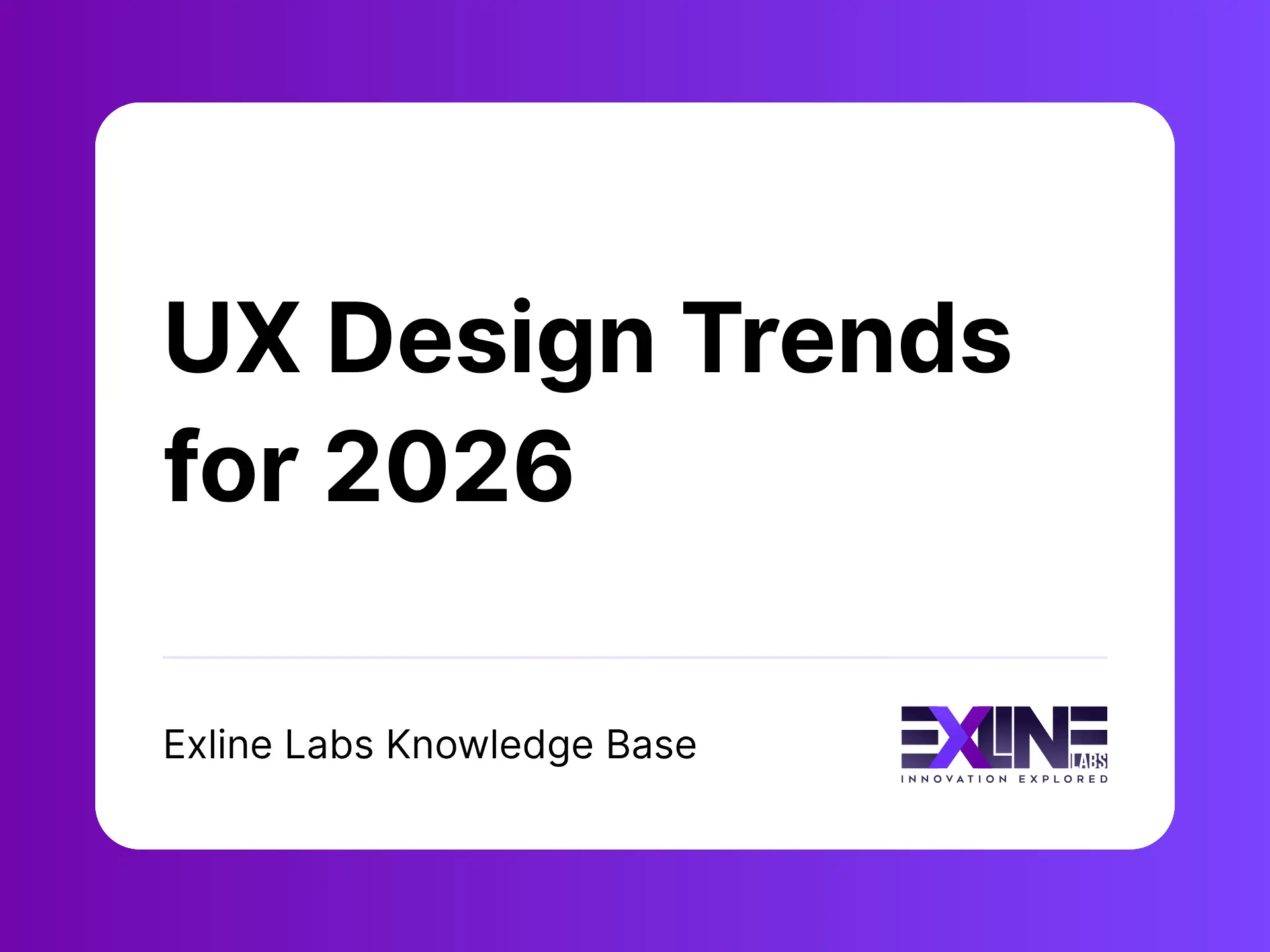 UX Design Trends for 2026