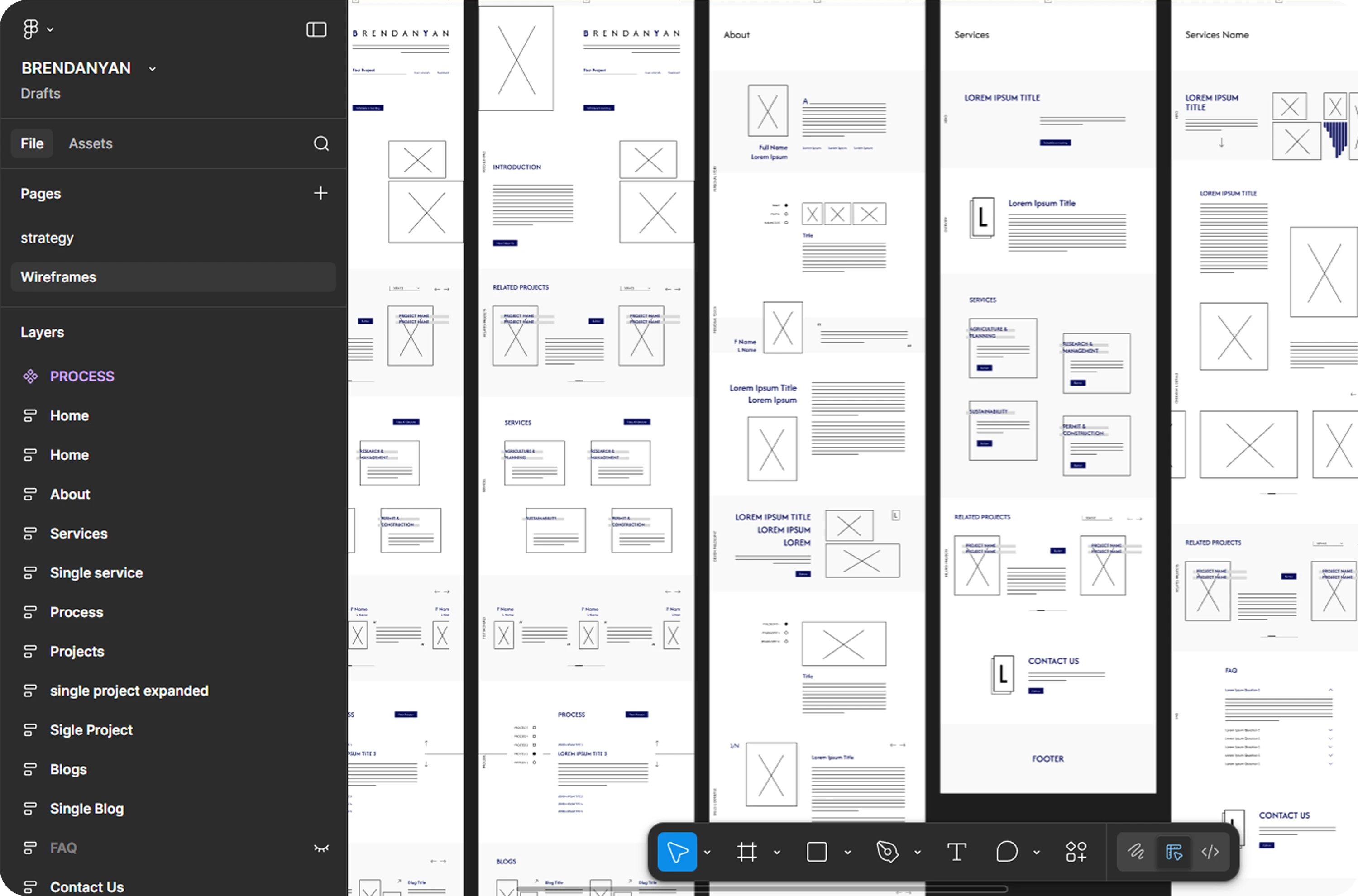 Low-fidelity Wireframes image