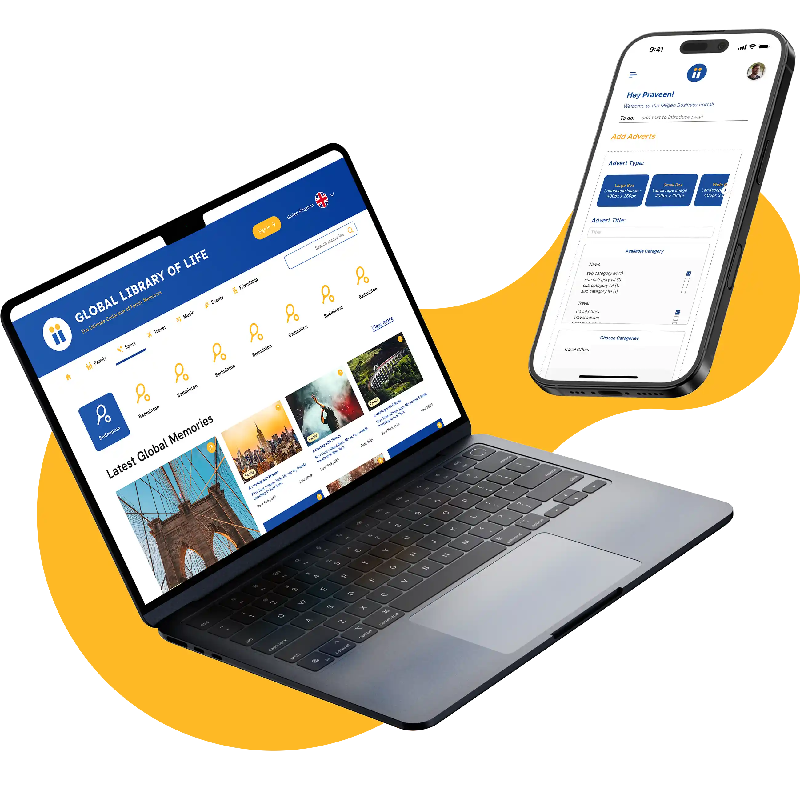 Building an MVP of a memory-sharing platform for Miigen