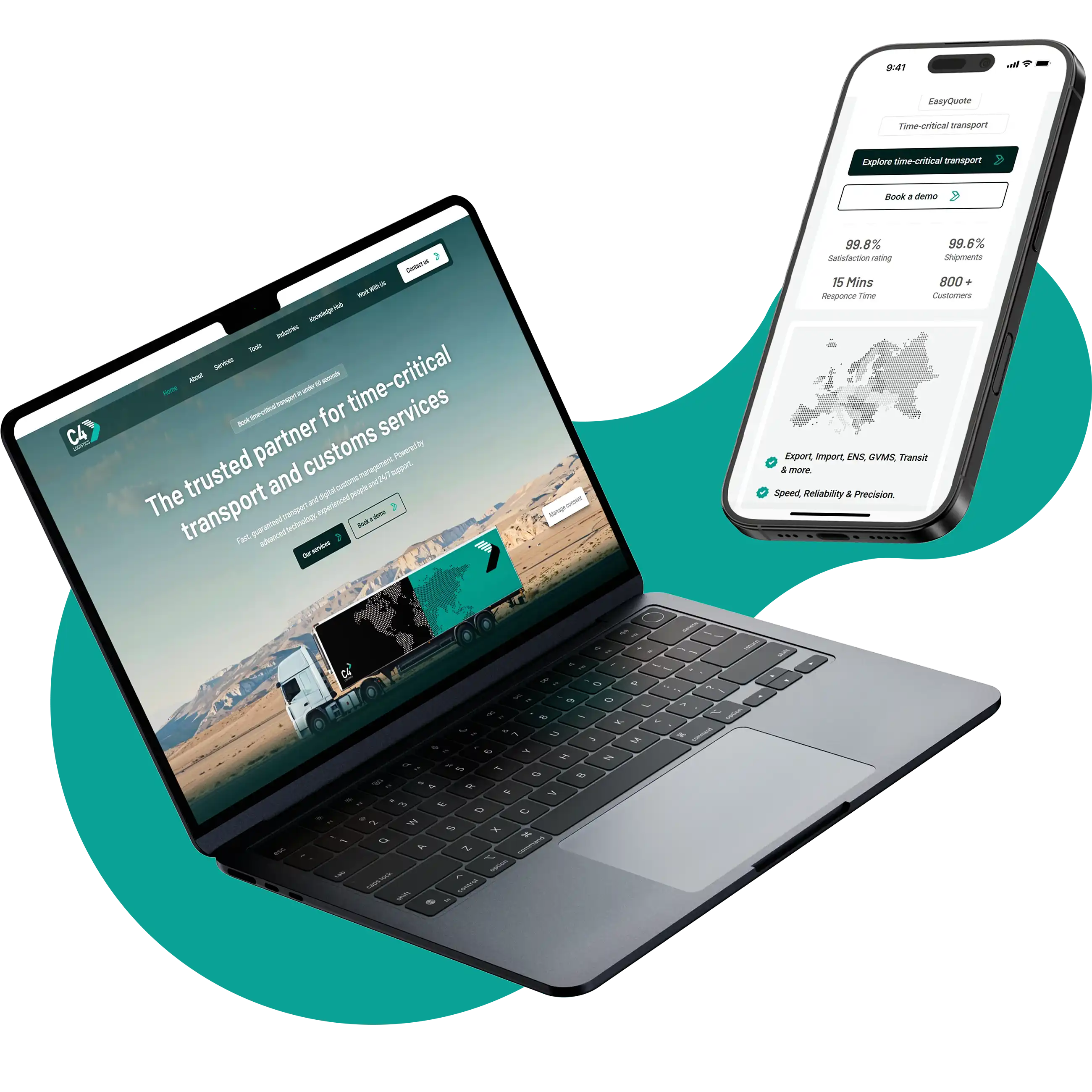 Redesigning a logistics website to drive inbound sales
