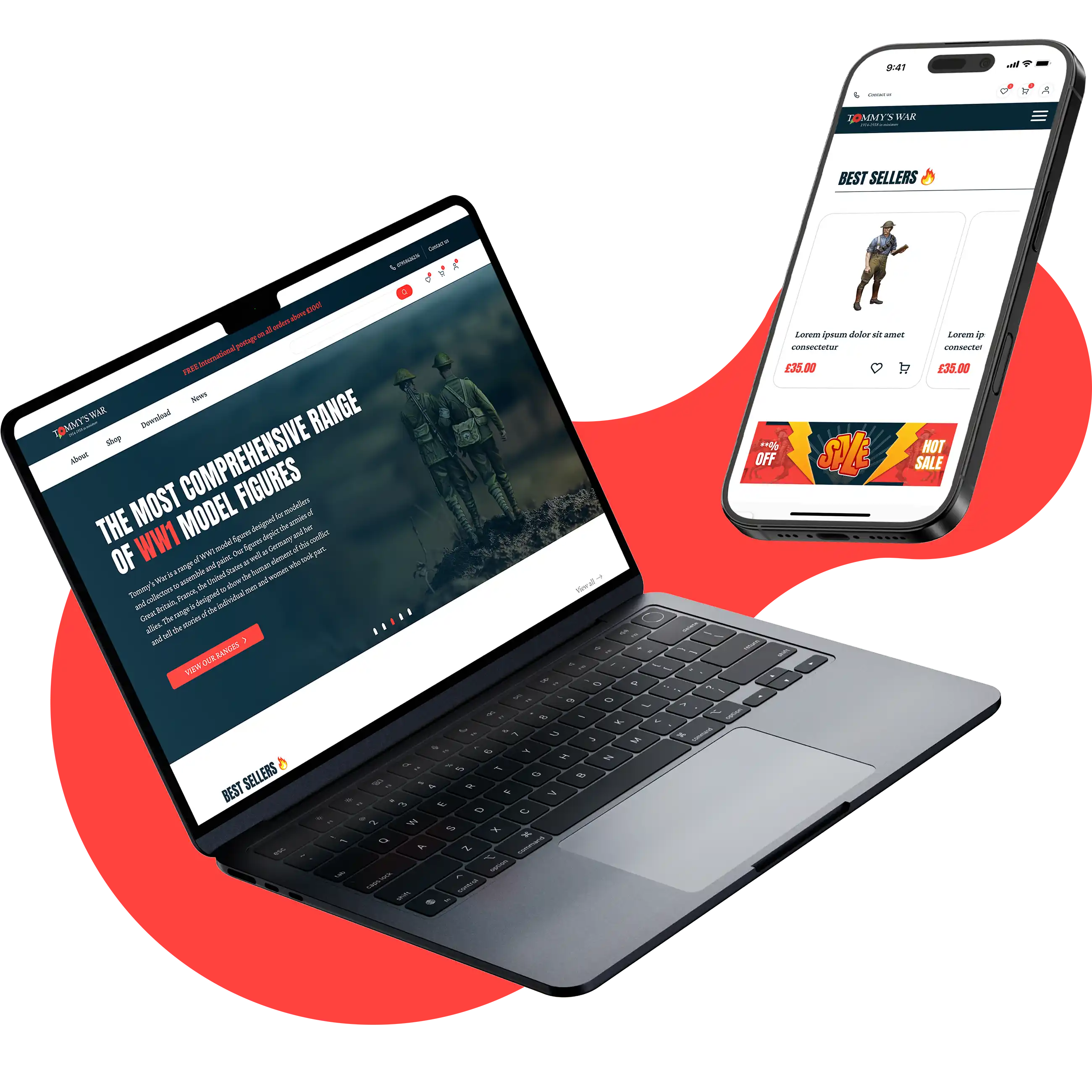 E-commerce website redesign that increased sales by 83%