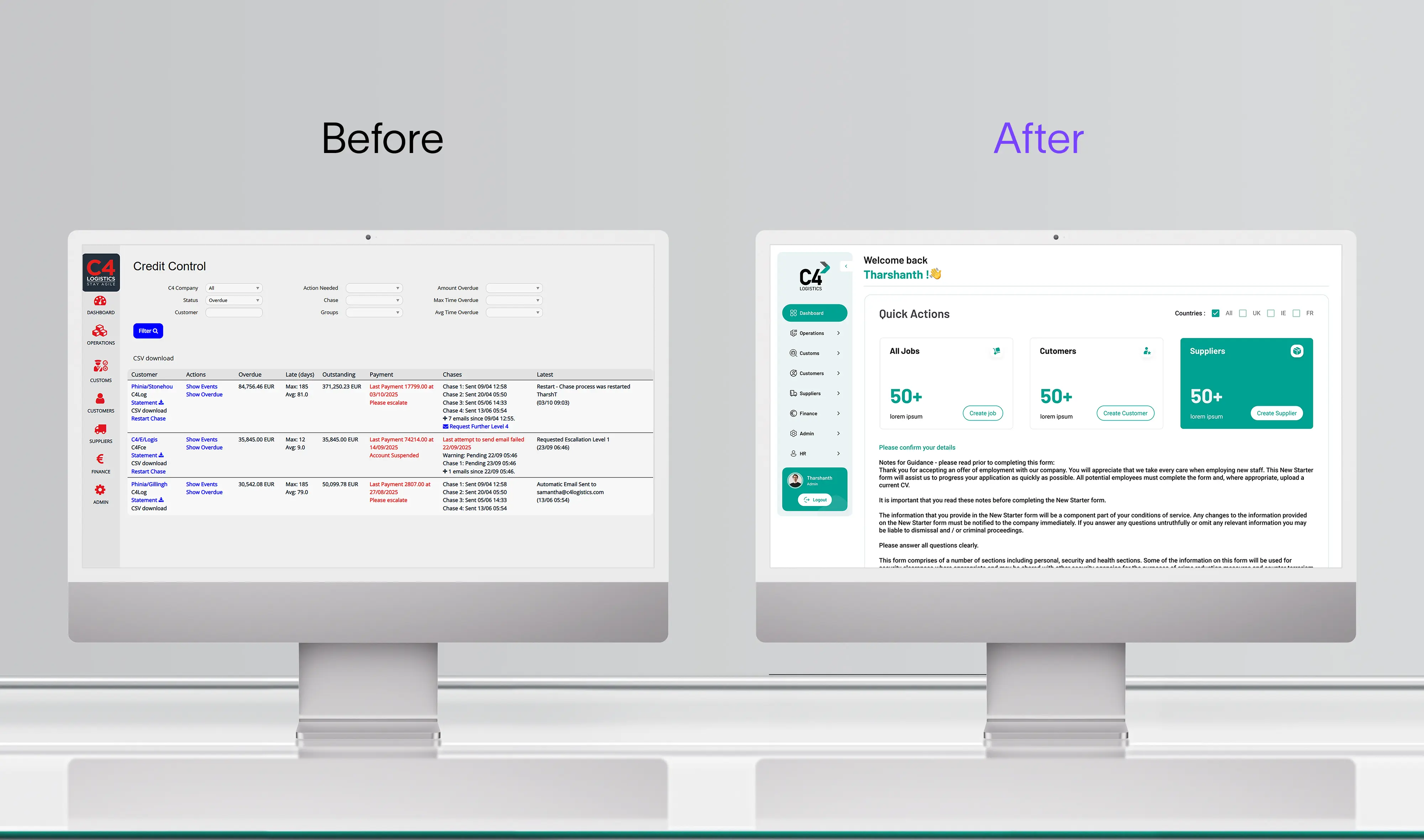Before and after