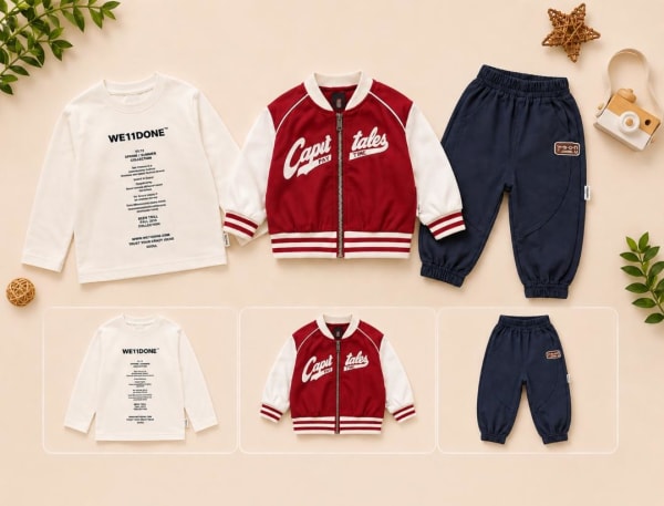 Korean Varsity Jacket and Trousers Set