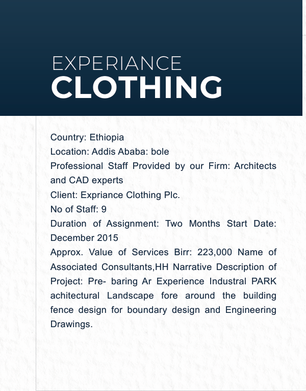Experience Clothing