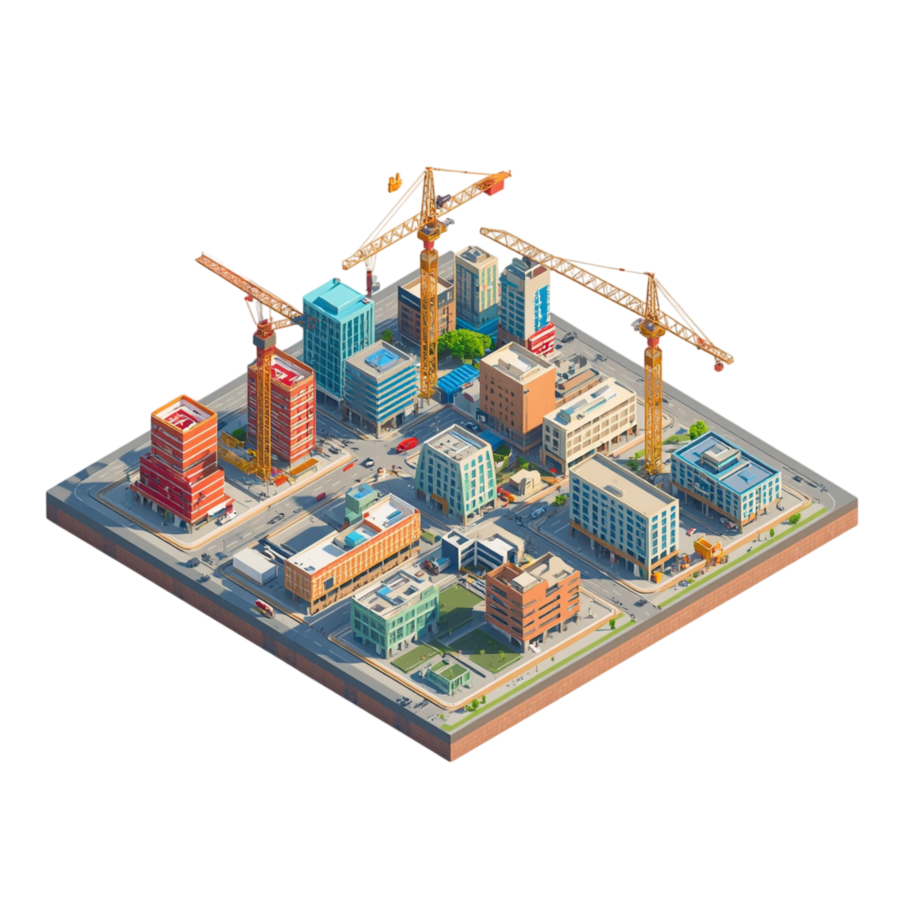 3D Isometric City Construction