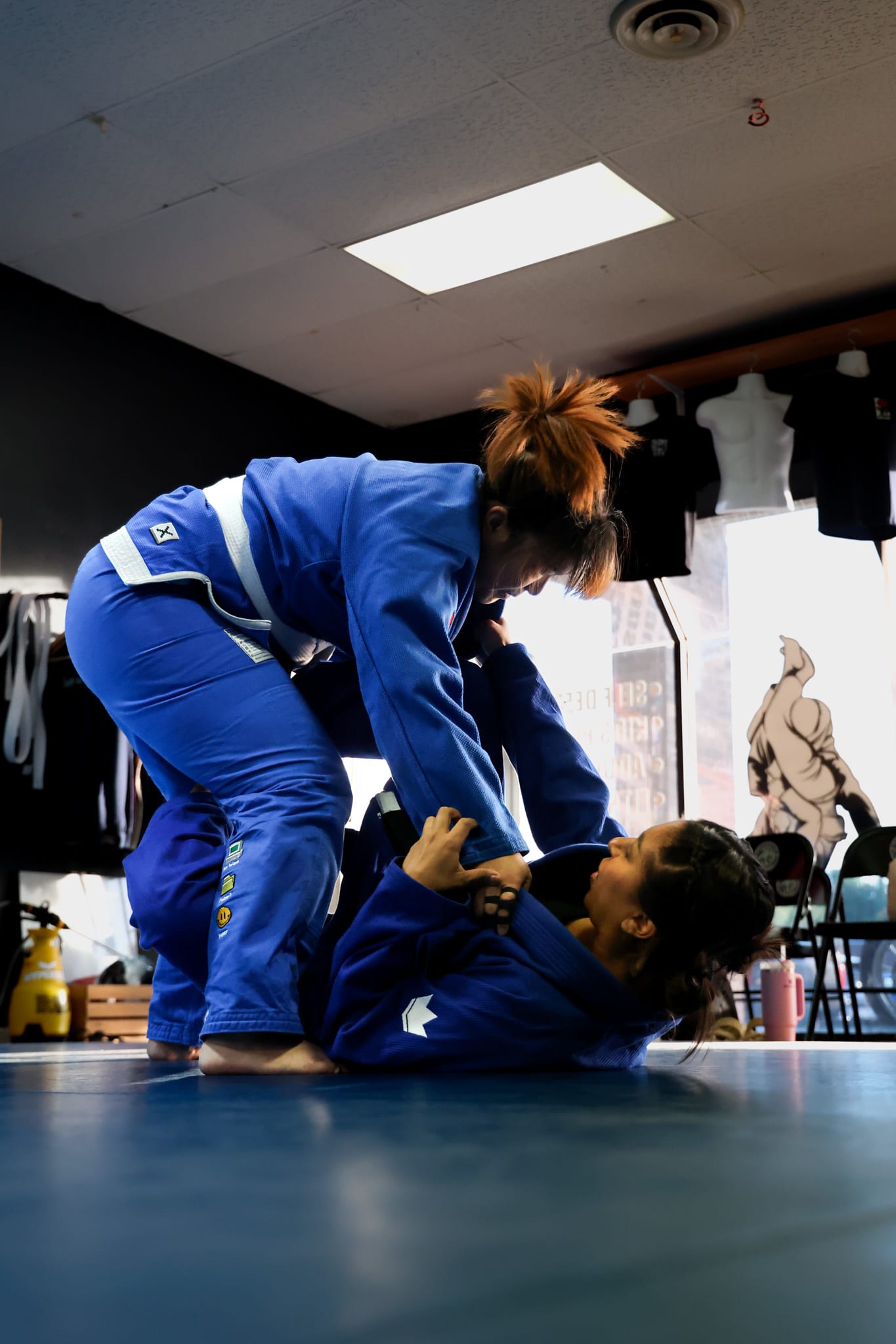 adult jiu jitsu in Lawrenceville, GA playing bottom position