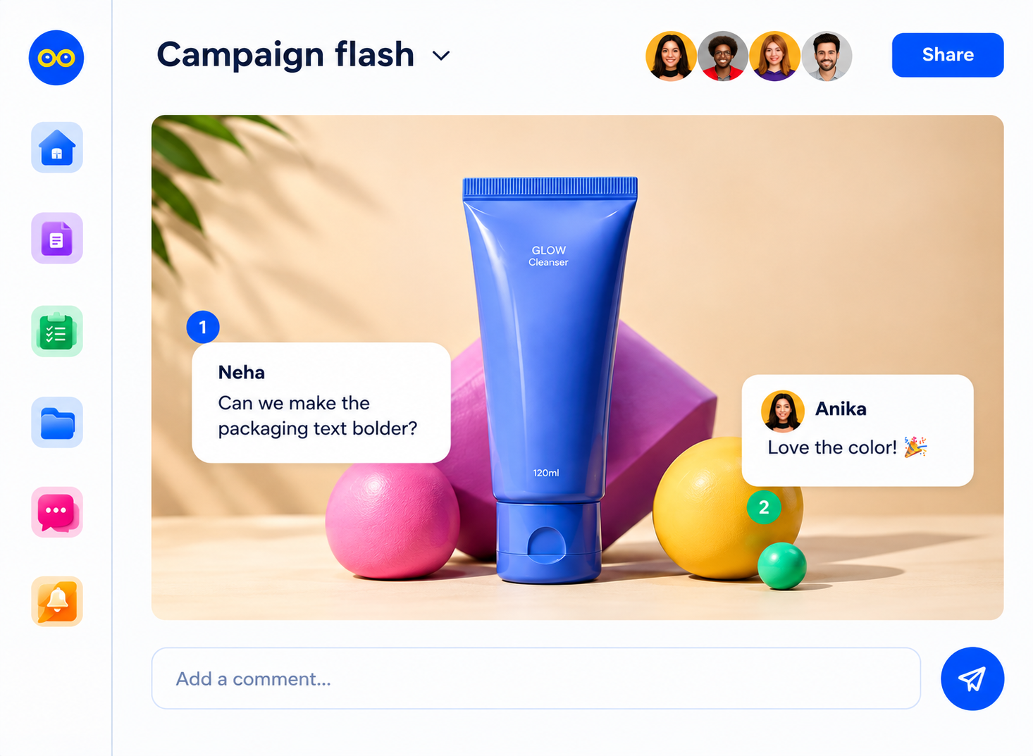 Proofrr Campaign Review Mockup