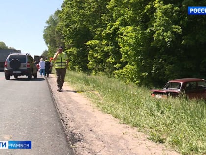 Жигули в кювете. Днем на трассе «Тамбов-Пенза» произошло ДТП